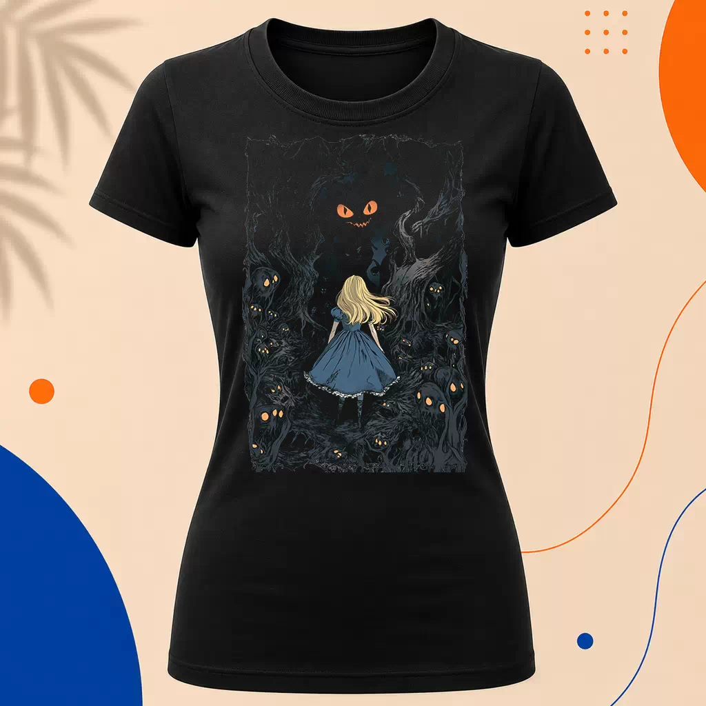 Dámské tričko - Ztracená v říši divů – Lost in Wonderland